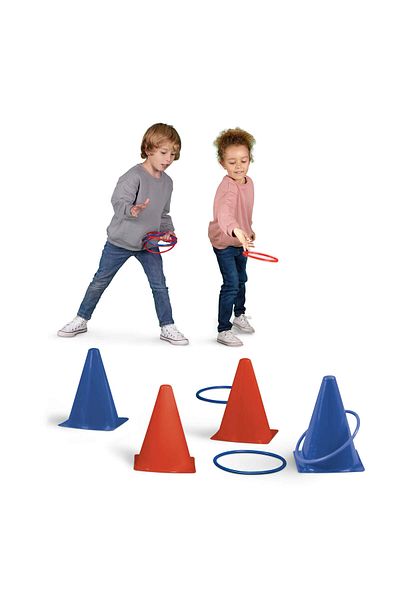 Apli Kids Outdoor game, Ring Toss, Throwing Circles, Apli, 10 circles and 6 cones included, +4 years