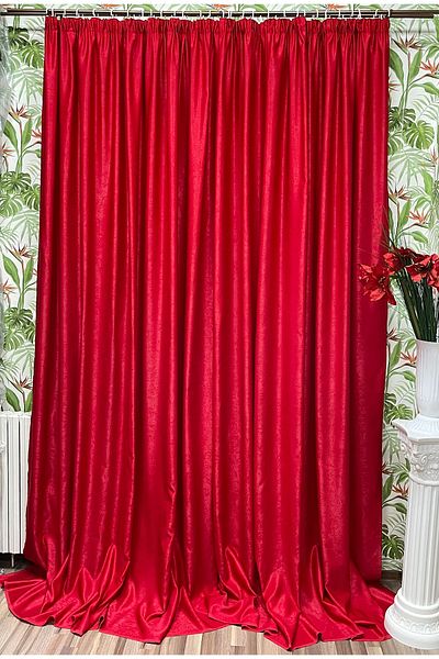 Liz Line Set doua draperii SO, sangvin, colectia "Monocrom'' by Liz Line, 2x140x245cm, cu rejansa D01014