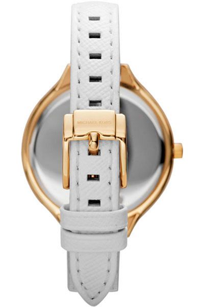 Michael Kors Women's Wristwatch Stainless Steel Leather Yellow Gold