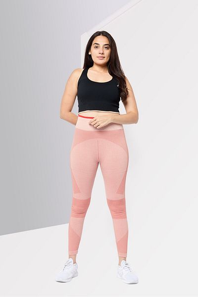 adidas بنطلون رياضي نسائي من ستيلا مكارتني، مقاس 7/8، لون برتقالي