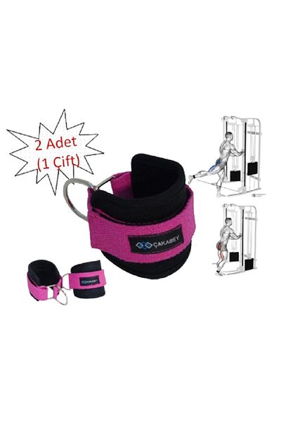 DAY''S DOCTOR D Ring Fitness Ankle Weight Work Belt Cable Kickback Foot Wrist Attachment Fuchia