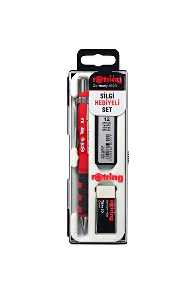 Rotring Tikky0.5 Versatil Kalem Kırmızı Set