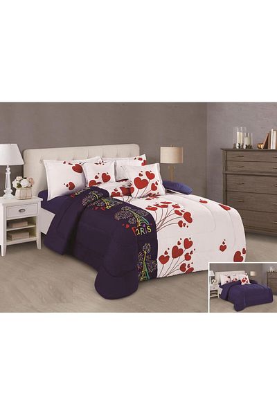 HOURS Horse two-woman quilt, 6 pieces, romantic, Rosemary-010