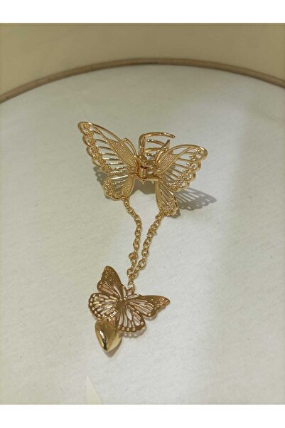 JHTshop Taşlı Kelebek Saç Klipsi, Yapay Elmas Pençe Klipsi, İnci Püsküllü Saç...
