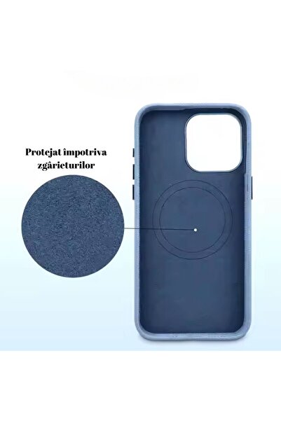 megaMobile Husa megaMOBILE® DENIM pentru iPhone 16 Pro Max, albastru inchis