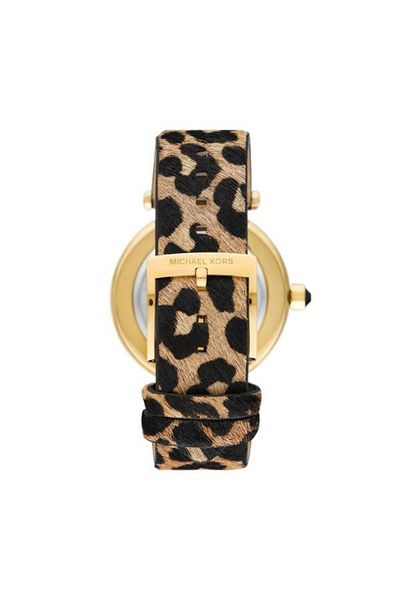 Michael Kors Women's Wristwatch Gold Tone Stainless Steel Leather