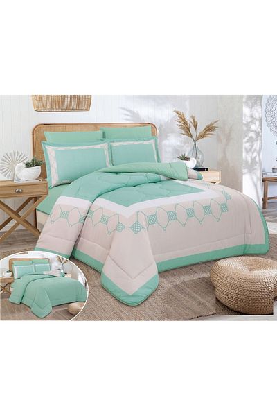 HOURS Horse Comforter Set, 6 Pieces, Double, SUE-08