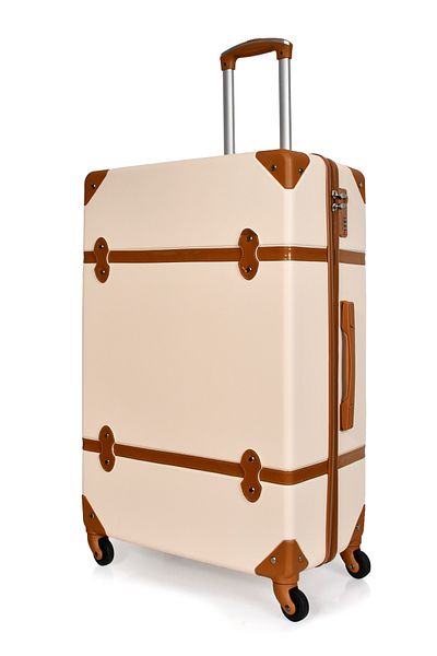 MORANO Morano Classic Vintage 28-inch Spinner Luggage with Safety Lock