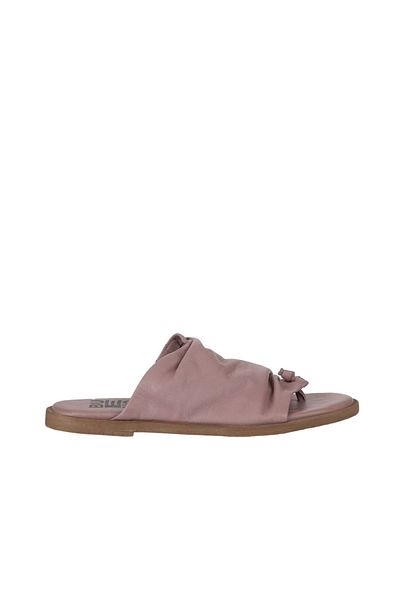 Bueno Shoes Dusty Rose Leather γυναικείες παντόφλες - σαγιονάρες, 01wy2003