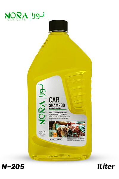 Nora Car Shampoo N-205 - 1L Thick Cleaning Foam for Deeper Cleaning