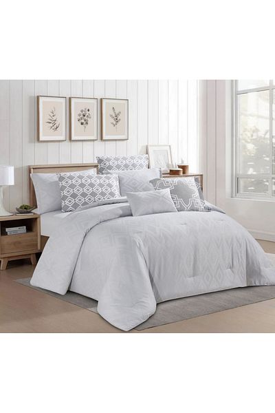 HOURS Horse comforter set, made of durable and soft fabric, with a modern and distinctive pattern that satisfies all tastes, 8 pieces, king size