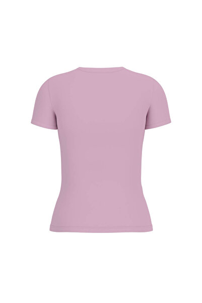 Guess Γυναικείο μπλουζάκι SS Cn Mini Triangle - Ροζ