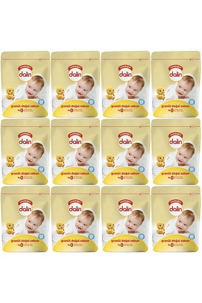 Dalin Granulated Soap Powder 1000Gr Classic (Natural Soap) Set of 12 (240 Washes)