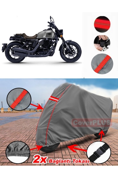 CoverPlus Rks K-Light 202 Tarpaulin Motor Tarpaulin Motorcycle Cover Tent Red...