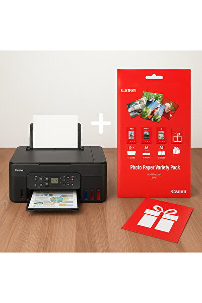 Canon Pixma G3470 Wifi Mürekkep Püskürtmeli Renkli Çok Fonksiyonlu Yazıcı + F...