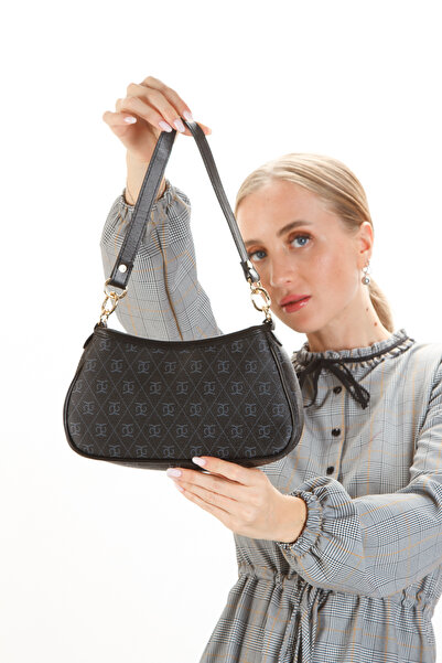 Newish Women's Cross Strap Shoulder Baguette Bag 2 Pieces