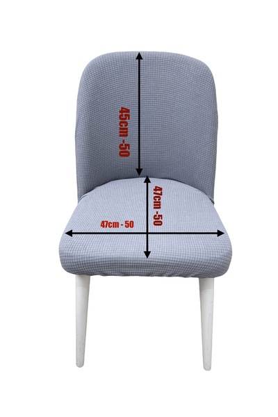 dyg home Büyük Oval Sandalye Kılıfı, Sandalye Örtüsü Kare Desen