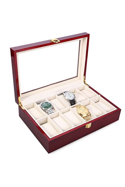 PUFO Wooden box for storing and organizing 12 watches, Premium model