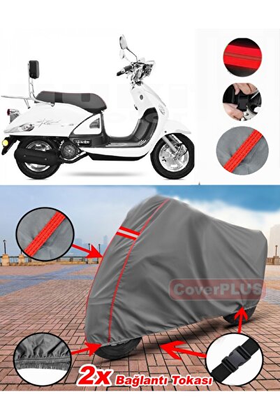 CoverPlus يوكي ZN-100T-E5 ليجند القماش المشمع غطاء دراجة نارية غطاء خيمة أحمر...
