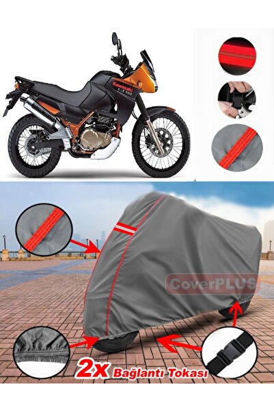 CoverPlus Kawasaki Kle 500 Tarpaulin Motor Tarpaulin Motorbike Cover Tent Red...