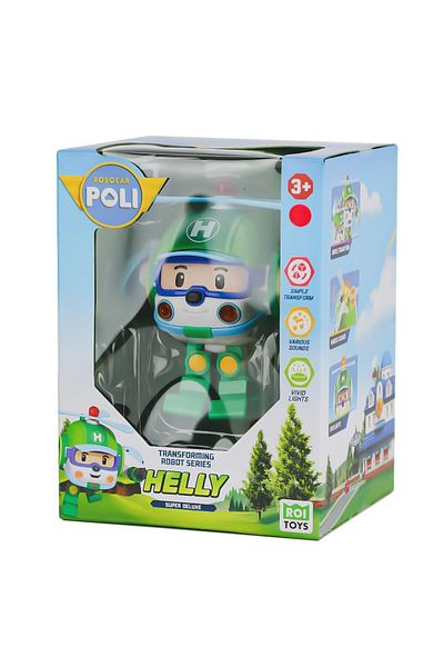 Robocar Poli Deluxe Transforming Robot Figure with Light and Sound – Helly (3+ Years)