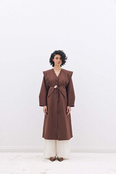 SENA GÜVEN Maty Kimono Kahverengi