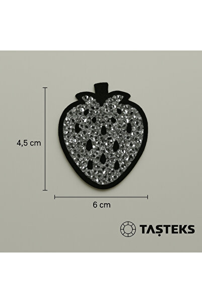 Taşteks TAŞLI Ütülenebilen veya Sticker Olarak Kullanılabilen Çilek Modeli