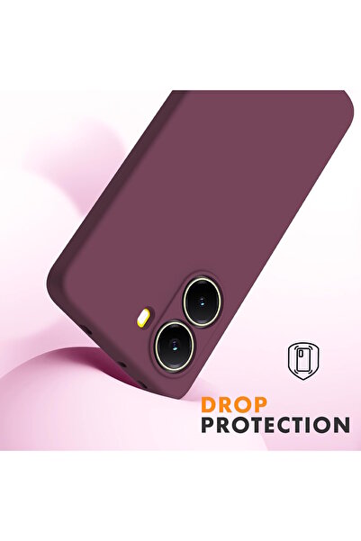 m.tk moveteck Xiaomi Poco X7 Pro Kılıf Lansman Kamera Korumalı içi Kadife Yumuşak Renkli Silikon Mat Hisli Süet