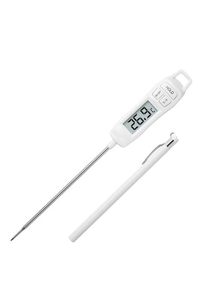 PUFO Digital thermometer with probe for kitchen, liquids, food, dairy, cakes, wax, -50° C - +300° C