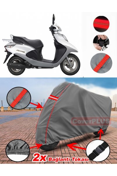 CoverPlus Honda Jf 26 (3) Tarpaulin Motor Tarpaulin Motorcycle Cover Tent Red...