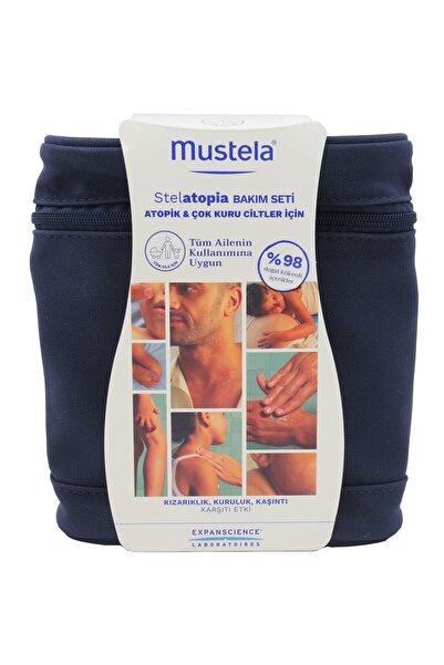 Mustela Stelatopia Bakım Seti Atopik Ve Kuru Ciltler İçin Lipit Yenileyici Kr...