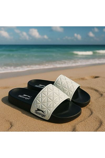 Slazenger New Season Trend Unisex White Slippers