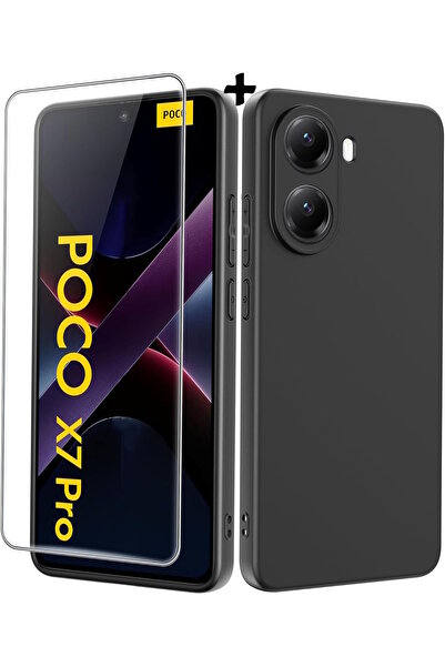 m.tk moveteck Xiaomi Poco X7 Pro Kılıf Kamera Korumalı Renkli Yumuşak Mat Sil...