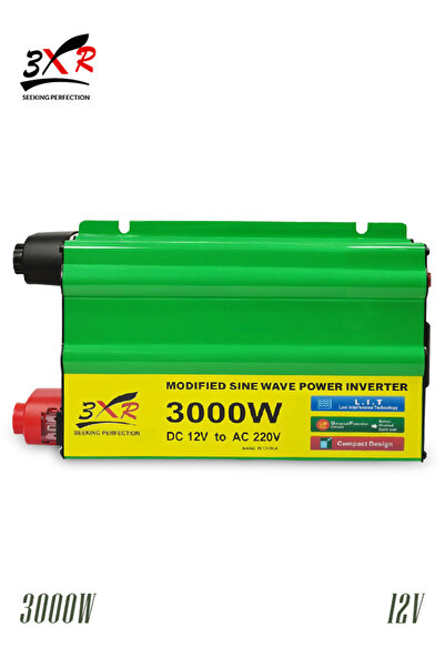 3XR محول طاقة DAC-6604 - عاكس موجة جيبية معدلة بقوة 3000 واط من تيار مستمر 12 فولت إلى تيار متردد 220 فولت