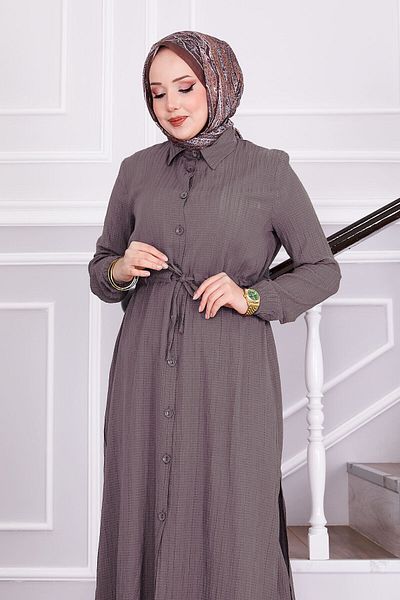EBRUTESETTÜR Hijab Suit with Belted Trousers
