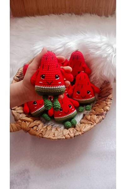 SR HOBİ Amigurumi Karpuz Anahtarlık
