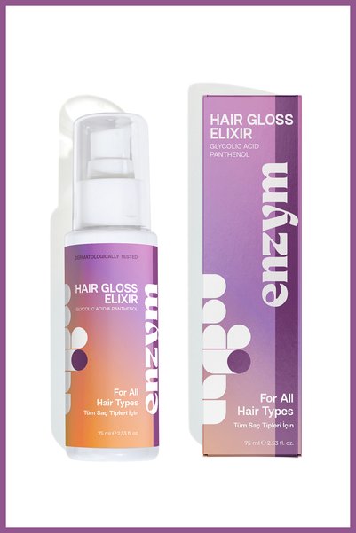 ENZYM COSMETICS Gloss Elixir Shine and Smoothness, Revitalizing Hair Care Serum 75 ml