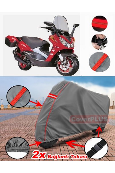 CoverPlus Steel Motor Martian 150 Tarpaulin Motor Tarpaulin Motorcycle Cover ...