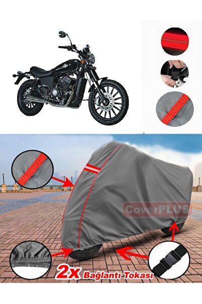 CoverPlus ريجال رابتور DD 250E-2A القماش المشمع غطاء دراجة نارية خيمة حمراء م...