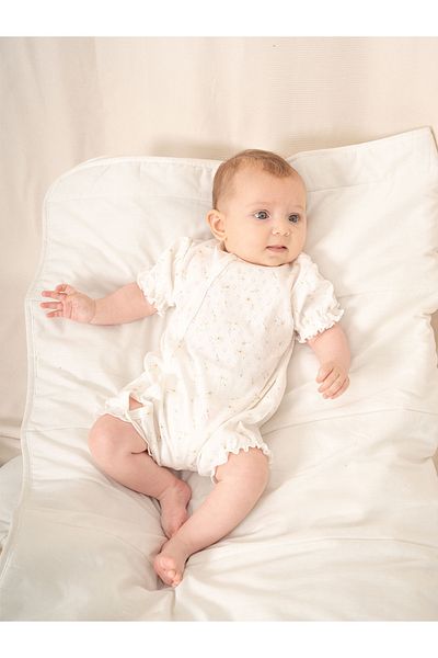 Kidaxi Jacquard Printed Barbatoz Jumpsuit |   3-24 Months Baby Clothing