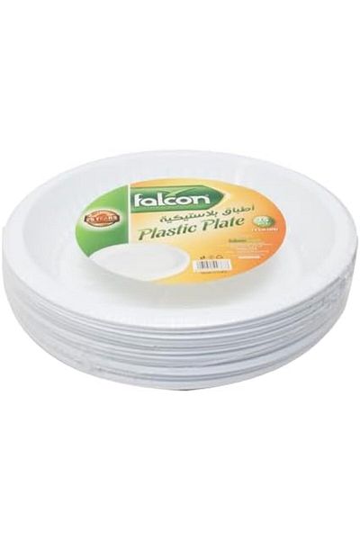 Falcon Plastic Plates - 25 Pieces (Pack of 2)