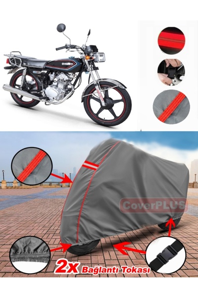 CoverPlus Kuba KM125-6 القماش المشمع موتور القماش المشمع غطاء دراجة نارية خيم...