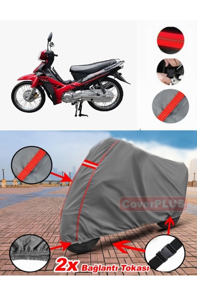 CoverPlus Steel Motor Angel 50 Tarpaulin Motor Tarpaulin Motorcycle Cover Ten...