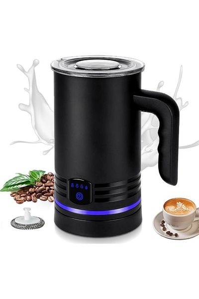 COOYA 4 In 1 Electric Foam Maker, 600 ML Automatic Foam Maker, ELectric Hot Cold Milk Foaming Machine