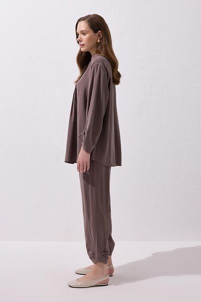 KADRİYE BAŞTÜRK Merly Shirt Pants Suit Soil