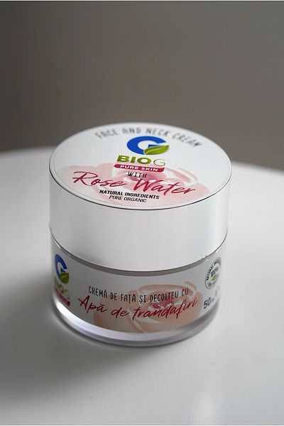 Bio Crema organica hidratanta pentru fata si decolteu 50 ml BIO G Pure Skin