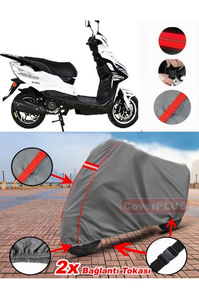 CoverPlus Arora Verano AR 50-9 قماش القنب محرك القماش المشمع غطاء دراجة نارية...