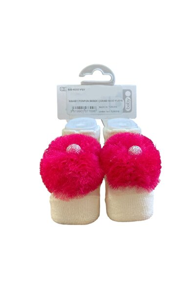 Bibaby Pompom Baby Socks 68337