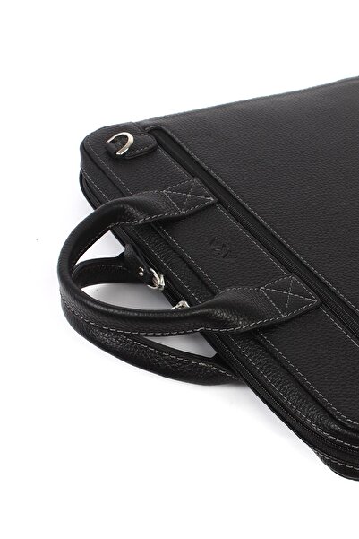 Aka Deri Siyah Deri Evrak Çantası 239 2