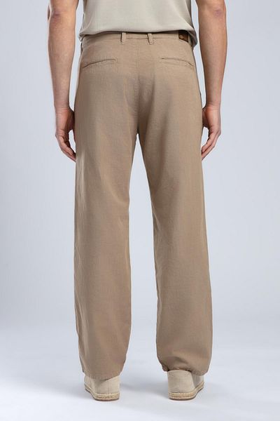 Lee Cooper Matteo Ανδρικό Παντελόνι Υφαντό Camel